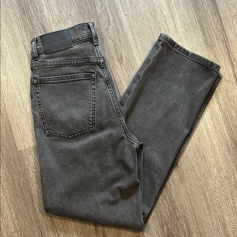 Everlane Way-High Charcoal Denim